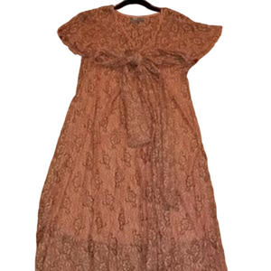 ASOS Coral Color Floral Lace Dress